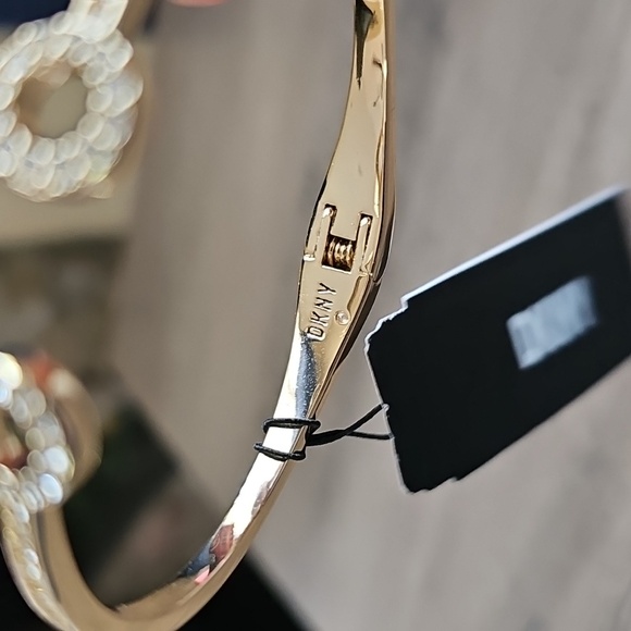 DKNY Gold Open Cuff Bracelet - Picture 3 of 6